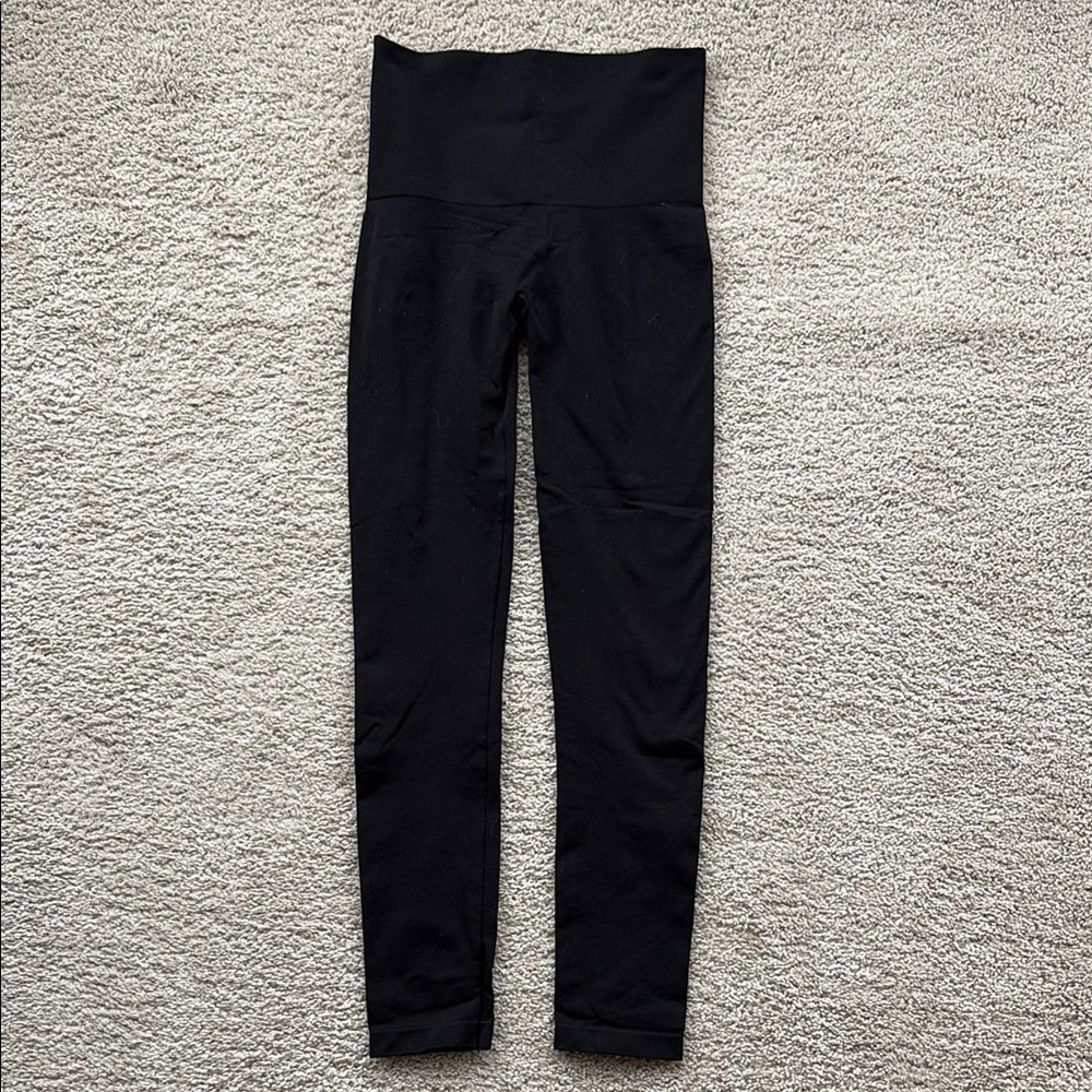 High-Waisted Black Spanx Leggings